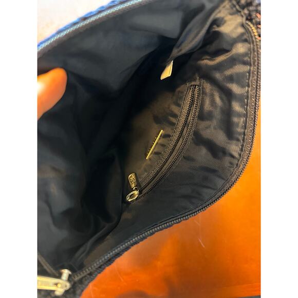 The Sak Crochet Navy Shoulder Bag Y2K Small Purse - Picture 6 of 7